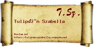 Tulipán Szabella névjegykártya